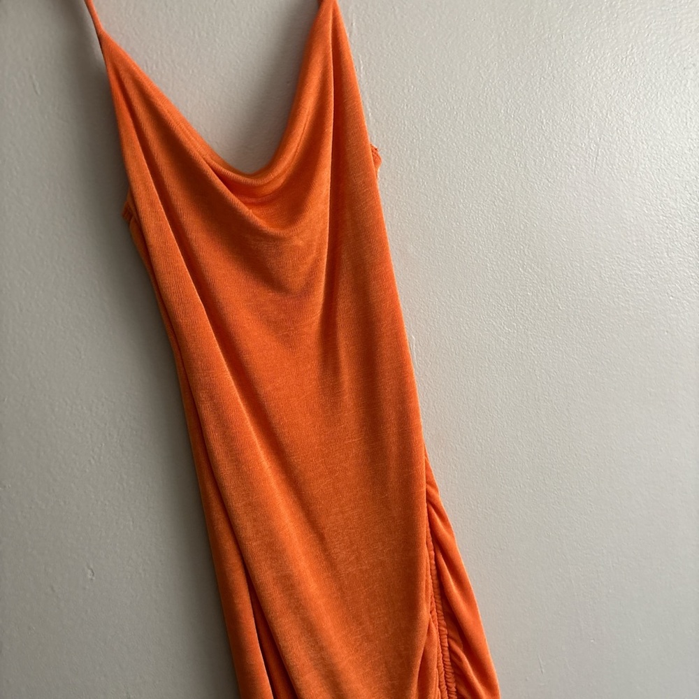 Elegant Orange Women's Dress